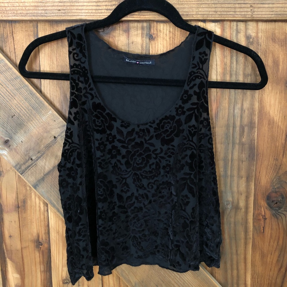 Brandy Melville rose cropped tank